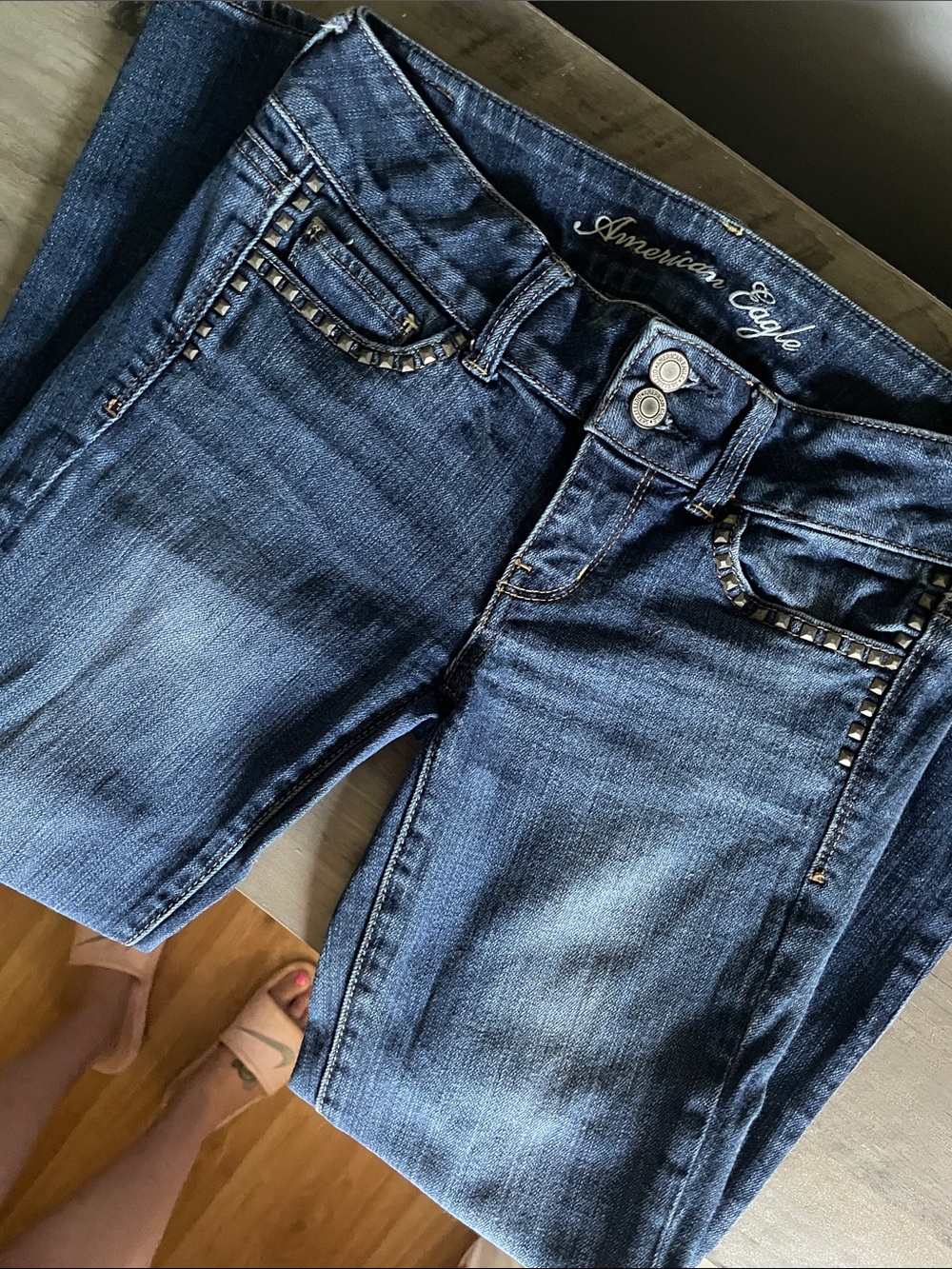 AEO Artist Studded Denim Capris - Picture 3 of 12